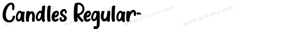 Candles Regular字体转换